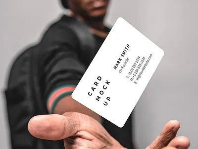 Business Card Mockup animation branding design flat icon illustration logo themeforest typography unbounce