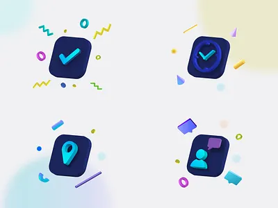 MINI 3D - Icon set icon icon design icon set iconography icons illustrator ui uxdesign website