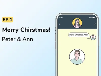 Merry Chirstmas! - Peter & Ann | EP.1 2d 2d animation animation animation 2d illustration motion design motion graphic motion graphics motiongraphics pongpol pongpolpsp