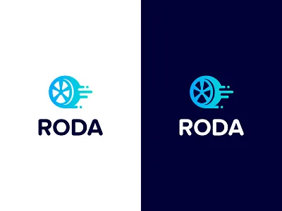 RODA Logo Design flat logo gradient logo logo logo design logo design branding minimal minimalist logo