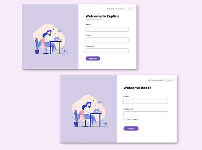 Login Register - Zepline