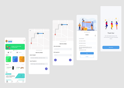Homepage - Send Waste Service [pt3] mobile app design ui uiux waste management