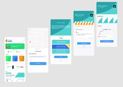 Homepage - Pick Waste Service mobile app design ui uiux waste management