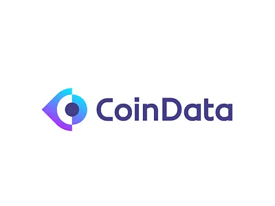CoinData crypto analytics logo design: eye, C + D letters, data abstract blockchain c coin crypto analytics d daas data defi wallet digital money financial finance fintech letter mark monogram logo logo design market modern negative space portfolio tracker tech technology