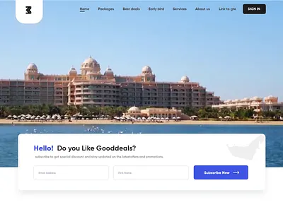 Travel Agency Gooddeals branding branding and identity clean ui conceptual creative designers interface modern product design travel agency traveling visual design website