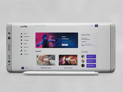 yuvite.com branding ui uidesign uiux web web design