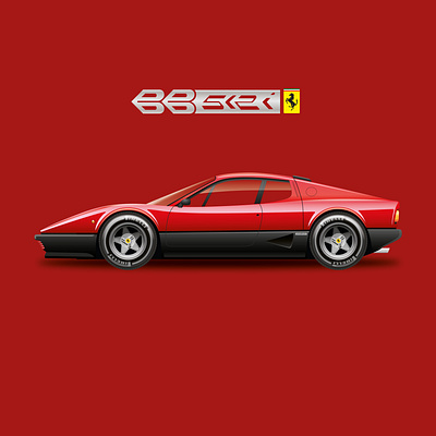 Ferrari 512BBi adobe adobe illustrator art car creative decor design durban graphicdesign illustration illustration art italian south africa vectorart