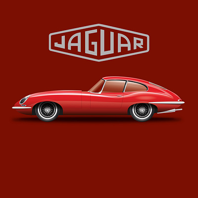 Jaguar E Type adobe illustrator art branding creative design durban graphicdesign illustration illustration art south africa vectorart
