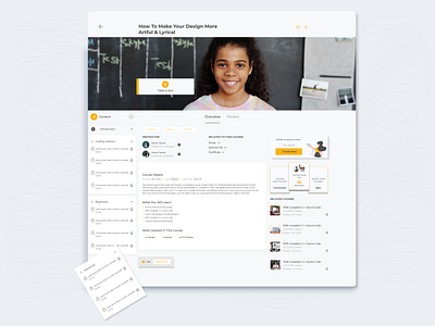 Course details course learning management system online learning ui uiux webui