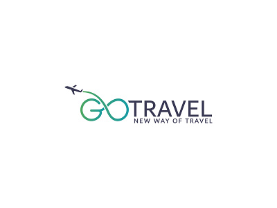 G O Travel Logo abstract adventure airplane artwork brand design brand identity camp creative flatdesign hotal logo luxury logo minimalist nature professional logo sea travel vector