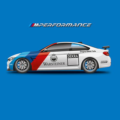 Bmw M4 DTM Inspired Livery adobe illustrator art artdecor car creative design drawing durban graphicdesign illustration south africa vectorart