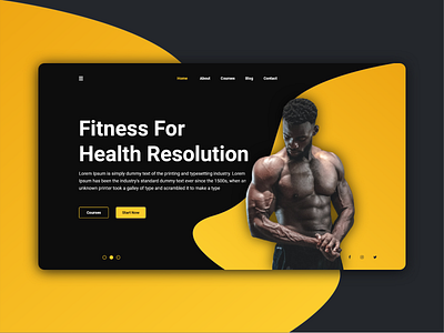 Landing Page Design fitness website fitness website design landing landing page landing page design landingpage ui designer ui ux web ui website design website header