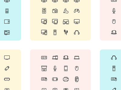 Iconuioo - Devices icon pack desktop icon flat icons headphones icon icon pack icon set iconography icons icons pack iconset laptop laptop icon line line art line icons microphone mobile icons mouse stroke icons ui icons