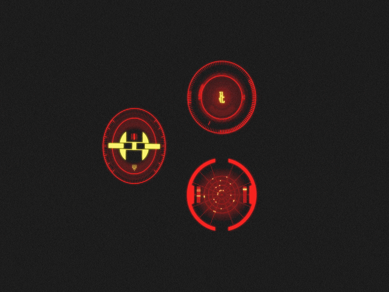 Mandalorian UIs adobe illustrator after effect animation design display hud motion graphics screen design ui ux