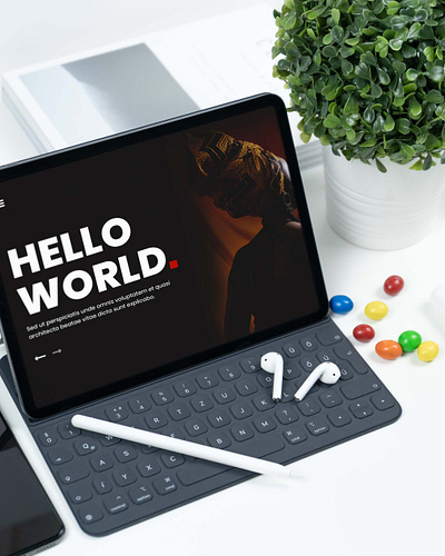 Free Apple ipad Pro Earbuds Mockup download mockup mockup mockup psd mockups psd