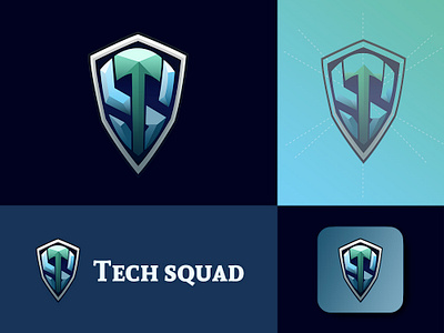 Tech Squad Logo Design art branding design flat graphic design icon illustration illustrator logo ui vector web