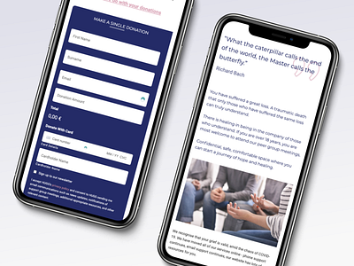 HUGG Website Design charity charity website design homepage icons interface mobile mobile design mobile ui nonprofit ui ux web web design website website design wordpress