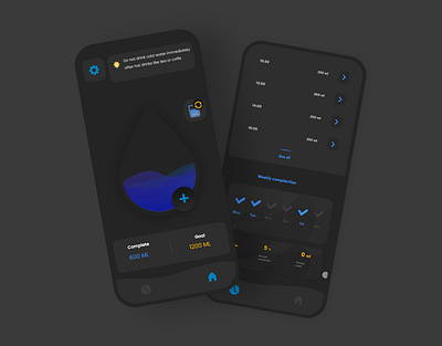 water reminder app design ui uidaily uidesign uidesigner uiux uiux design ux uxdesign