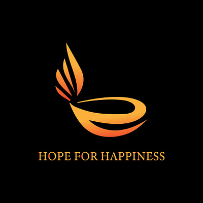 Hope for Happiness design illustration logo minimal vector