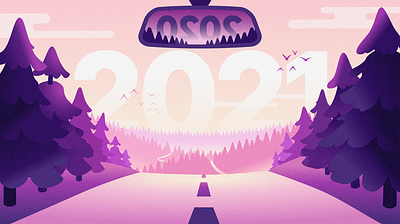 Chargemap wishing illustration 2021 birds dawn illustration pine road roadtrip sky trees trip