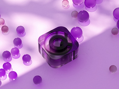 Qvino 3d logo 3d ball branding cinema 4d cube cuberto glass graphic design logo motion graphics render ui ux visualization