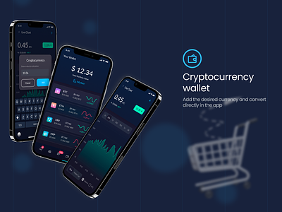 Cryptocurrency wallet // Krypt 3d app design crypto currency design graphic design illustration motion graphics ui ux web design