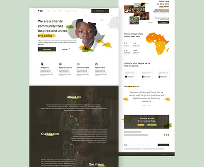 Landing for a NGO landing page ui landingpage uiux website