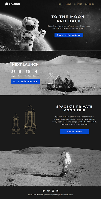 SPACE THEME HTML/CSS WEBSITE html css html template website website design
