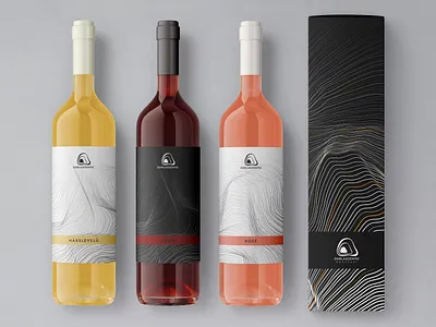 Derlaszento vinery - logo and package design bottle branding branding design business card cave design geologic logo minimal package design vector vinery wine wine bottle wine label winery