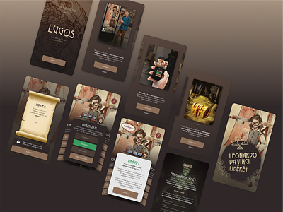 Lugos - A gamified learning app for a ludic museum gamification gamified interactive design ixd learning museum ui ux uxui