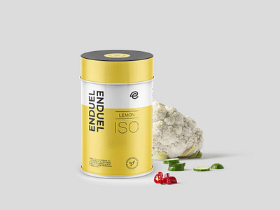 Lemon Powder Cantainer Mockup cantainer design illustration lemon mockup powder