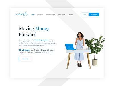 Mudani Capital | Website Design & Development adobe illustrator adobe xd development finance fintech investmen responsive design ui ux web web development website website design
