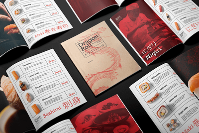 Dragon Roll Brand Identity brand branding branding mockup brochure business card download free freebie identity letterhead logo mockup mockupcloud portfolio presentation psd showcase stationery template typography