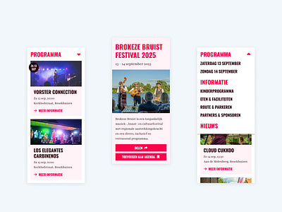 Brokeze Bruist event website concept graphic design ui