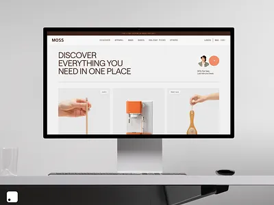 Moss Behance Project behance branding commerce design ecommerce logo minimal moss moss ecommerce orix sajon ui ux website website design
