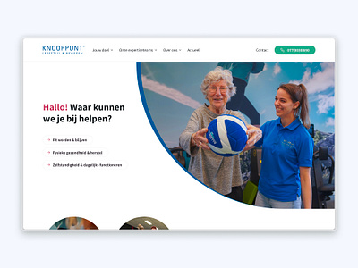 Knooppunt website redesign branding graphic design ui