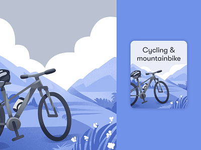 HotelCard Service Illustrations: Cycling animation app design branding business illustration cycling design design studio digital art digital illustration graphic design identity design illustration illustrator interface illustration motion graphics tourism travel ui ux visual identity