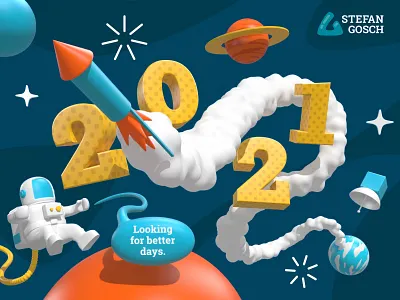 NewYear2021 2021 3d aftereffects c4d cinema4d colorful cute happynewyear hope newyear