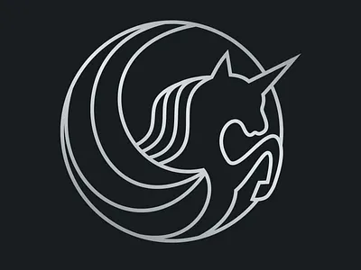 Unicorn Logo animal beautiful horse horse logo jumping mark silver unicorns