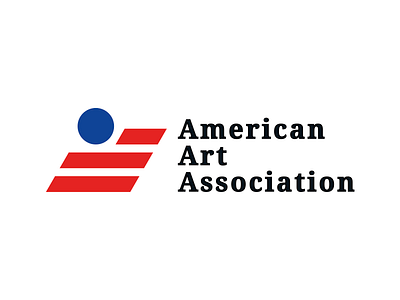 Aerican Art Association america american art artist artists branding cultural culture institution logo organization us usa