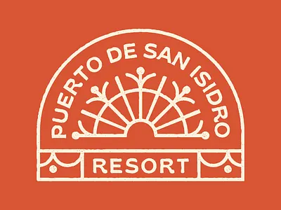 Puerto de San Isidro Resort Logo abstract logo branding and identity branding concept branding design freelance designer hotel logo icon logo design resort logo simple logo tropical logo visual identity