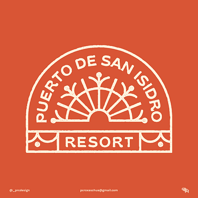 Puerto de San Isidro Resort Logo abstract logo branding and identity branding concept branding design freelance designer hotel logo icon logo design resort logo simple logo tropical logo visual identity