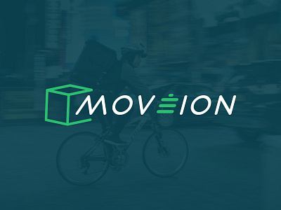 Moveion | Logo Presentation | Electric Vehicle Delivery Services art brand identity branding delivery service design ecommerce electric vehicle flat design graphics icon illustration logo logo design logos presentation design starup typography ui ux vector