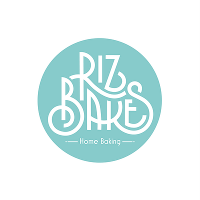 Riz Bakes bakery branding deco design icon identity illustrator local business logo typography