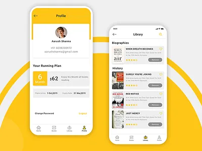 Library App Design app ui design library app design library app ui design mockups design uiuxdesign wireframes design