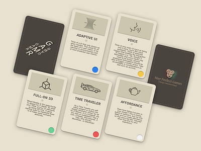 GAMR Cards augmented reality card design card game gamification gamr mr ui ux uxui xr