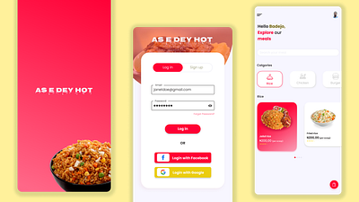 My Food App food app mobile app mobile app design