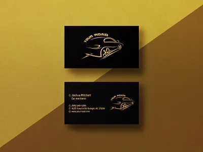 GOLD FOIL,MINIMAL BUSINESS CARDS DESIGN auto branding business cards gold foil graphicdesign letterpress logo mechanics minimal design