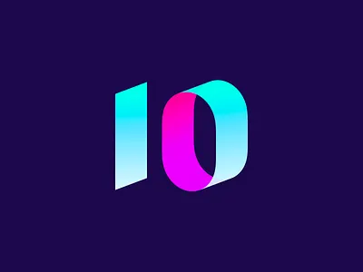 10th - Logo Concept 10th logo typography