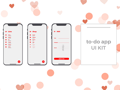To do app ui kit... android app design ios kit mobile template ui